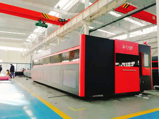 Precitec Laser Head 1000W-25000W CNC Fiber Laser Cutting Machine untuk Pengolahan Lembar Logam
