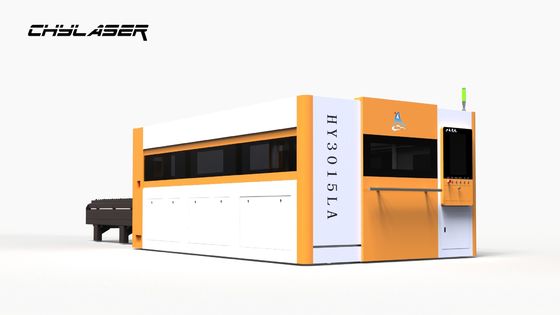 Speed Dajco Microjet Tekstil Kabinet 8kW Rumah 4040 Kabinet Mesin Pemotong Laser untuk Area Pemotongan 3000 * 1500mm