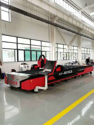 Cnc stainless steel Dst-4 logam lembaran serat meja tunggal mesin pemotong laser 6015