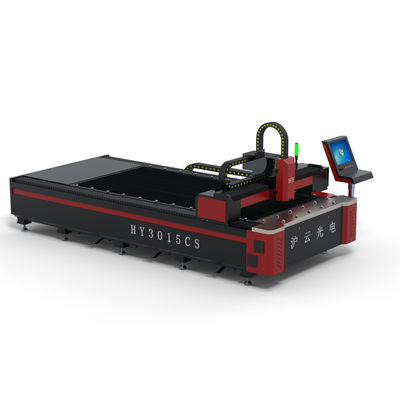 HIWIN Guiderail 3015 Mesin pemotong laser serat 1000W 1500W 2000W 3000W Meja tunggal