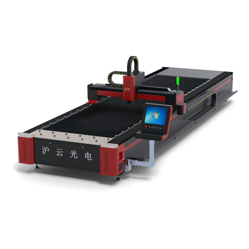 7000 KG Berat HIWIN Guiderail 18x18 50w CNC Fiber Laser Cutting Machine di Jinan 1530